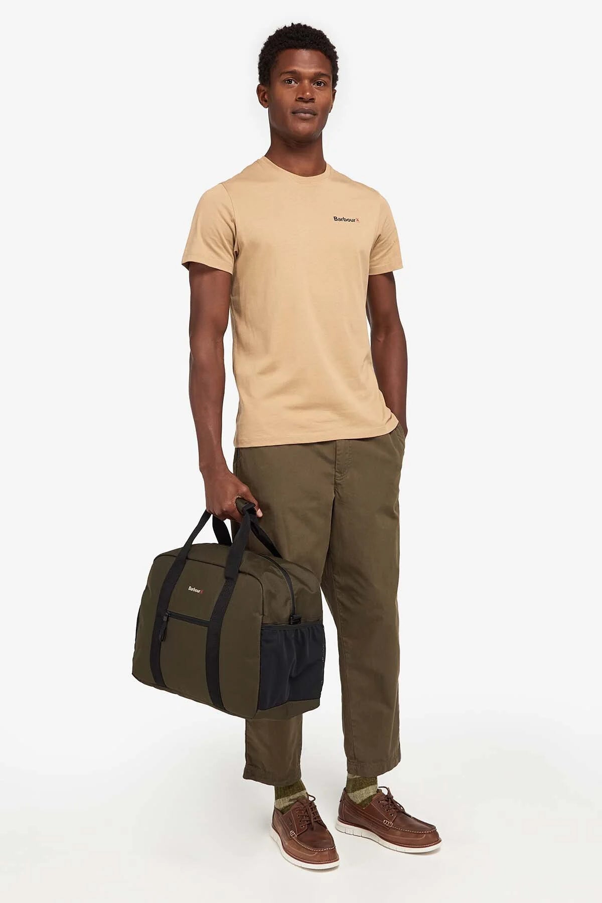 Arwin Canvas Holdall - OLIVE/BLACK