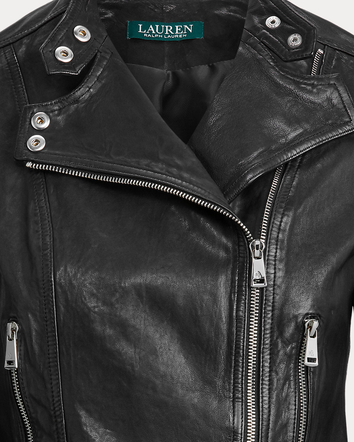Burnished Leather Moto Jacket