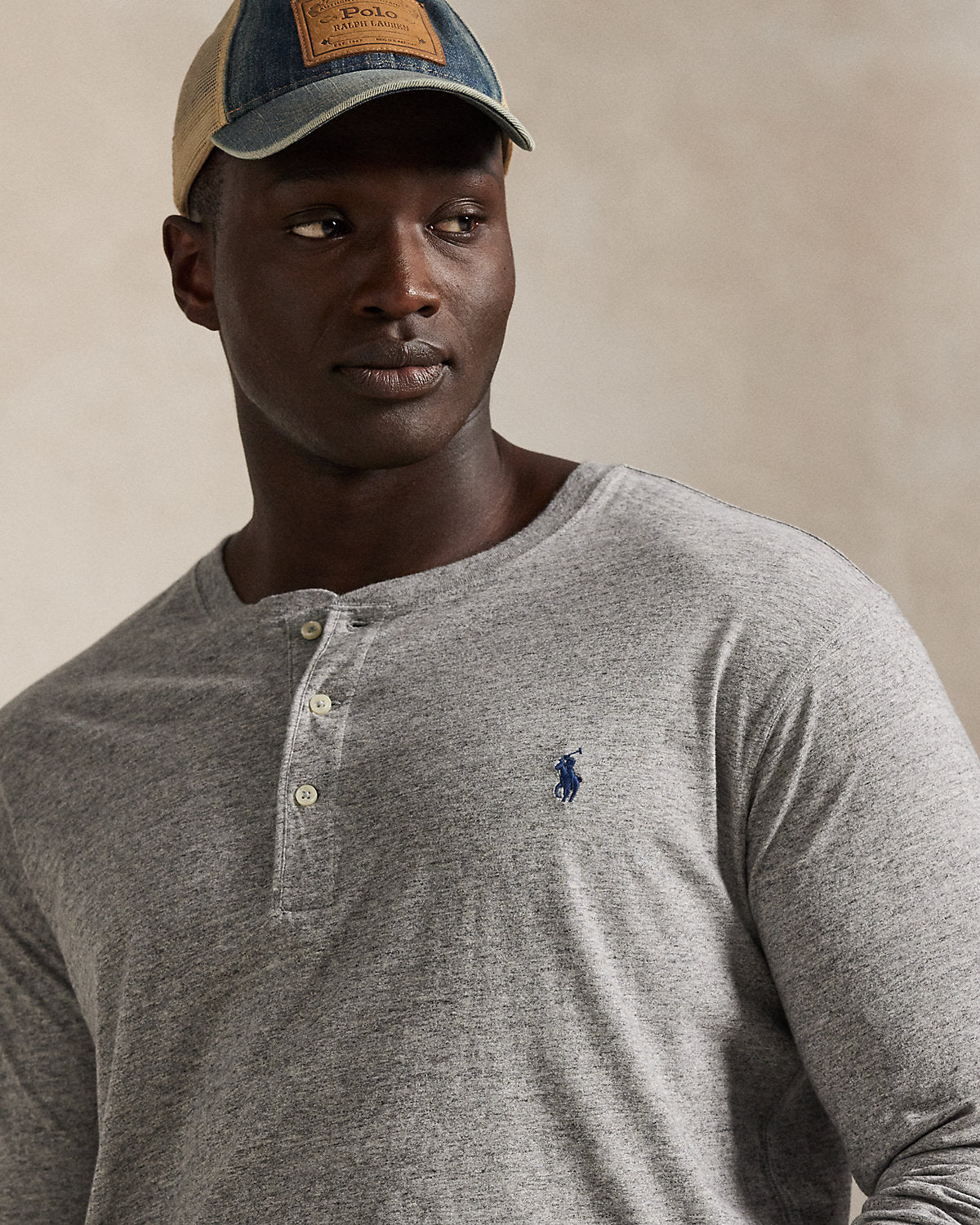 Slub Jersey Henley Shirt