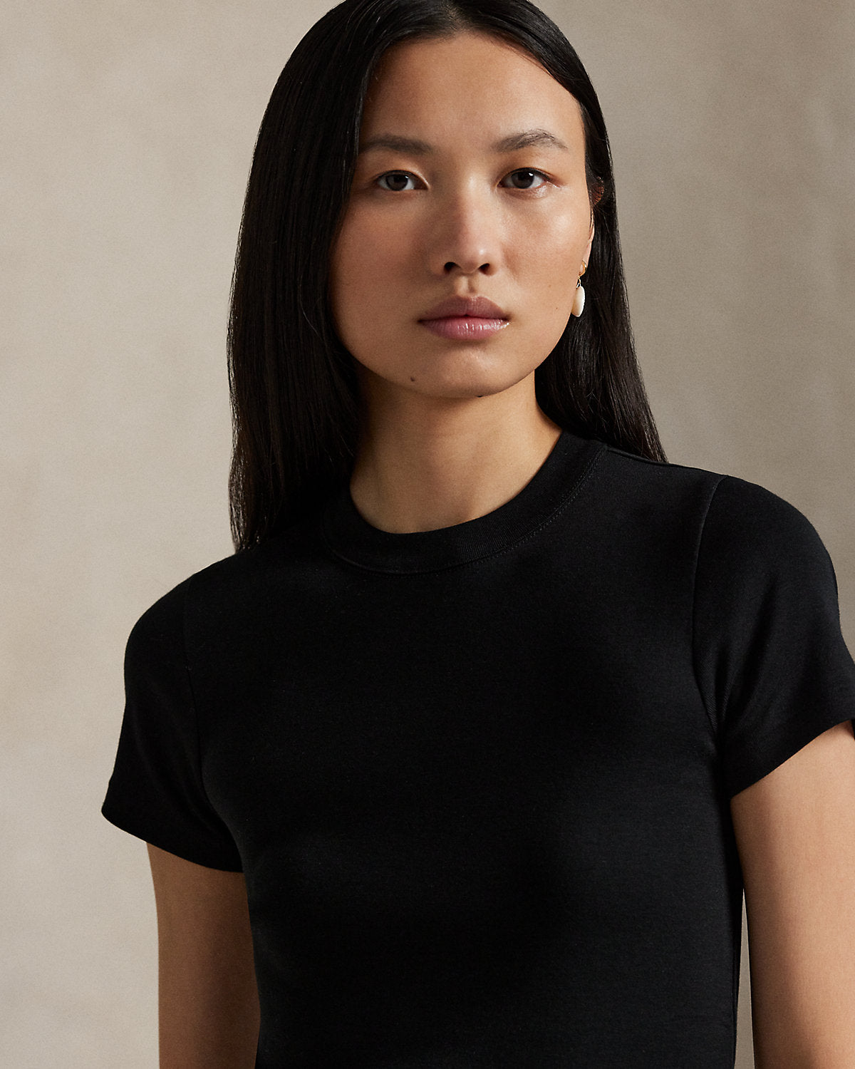 Slim Fit Stretch Cotton Tee