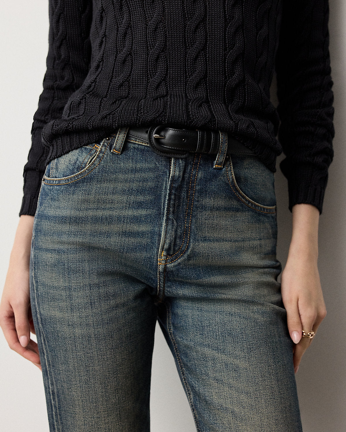 Calfskin Buckle Belt