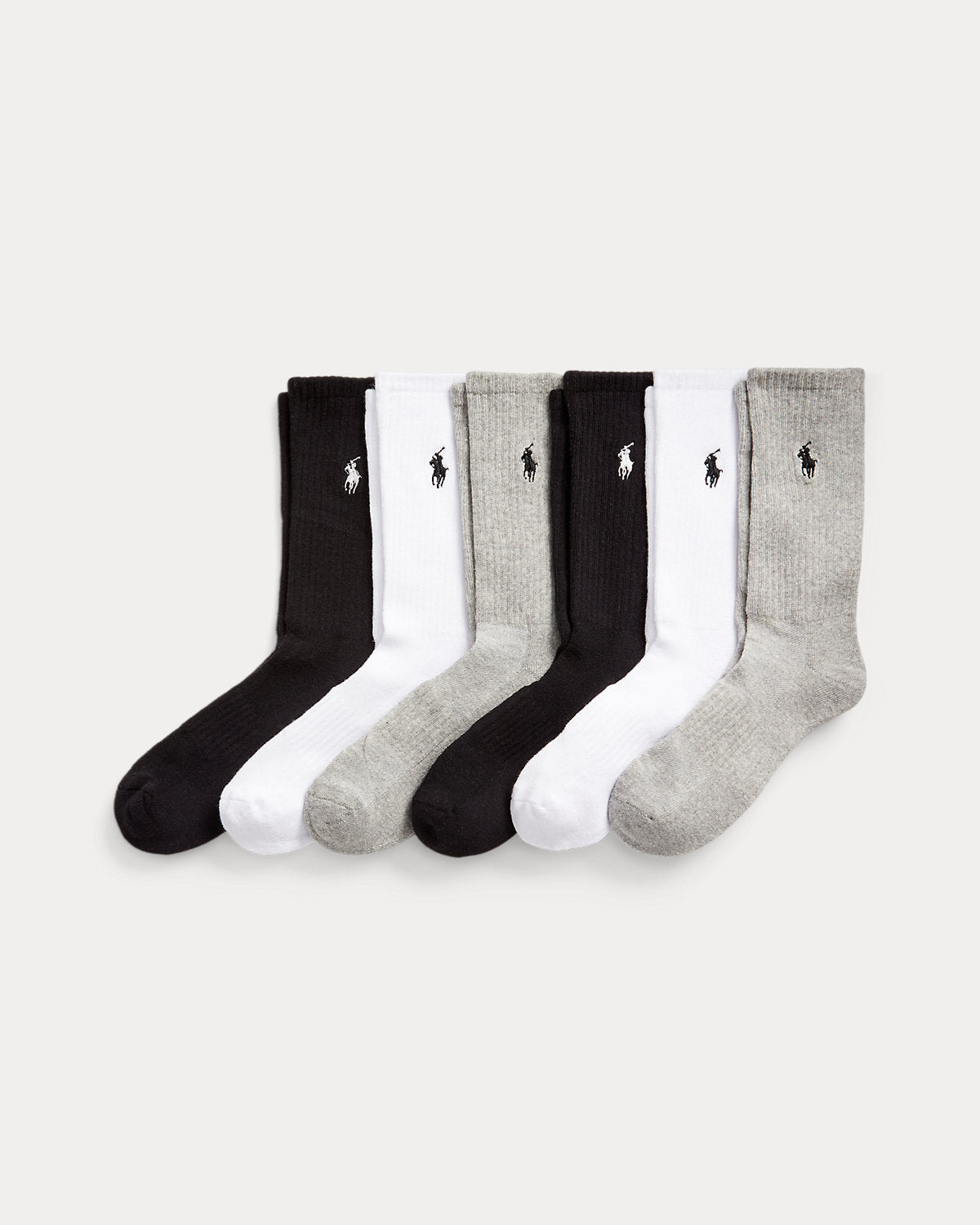 Cotton-Blend Crew Sock 6-Pack