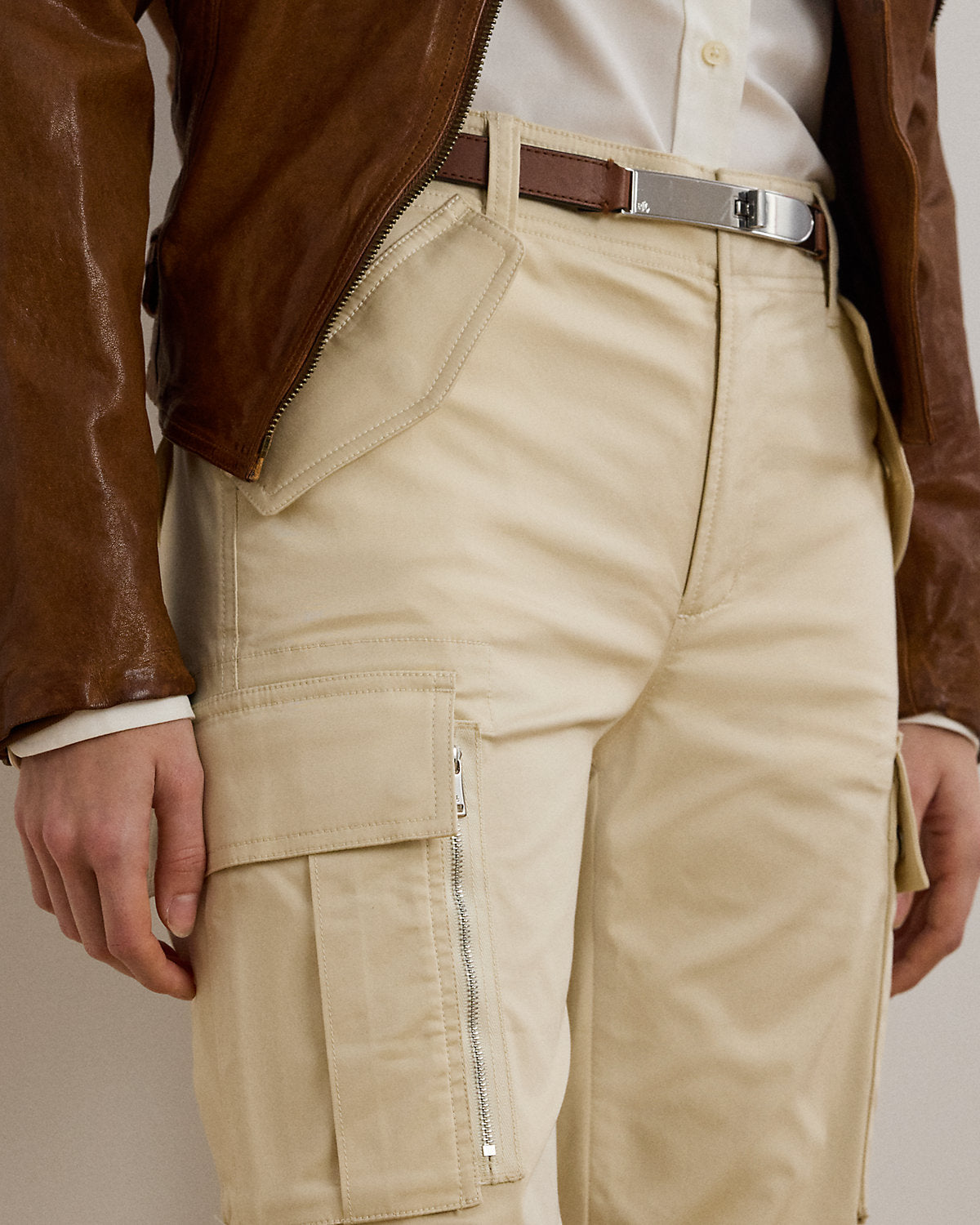 Cotton Sateen Cargo Pant