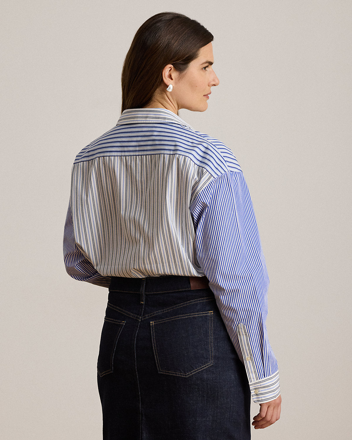 Relaxed Fit Striped Broadcloth Shirt