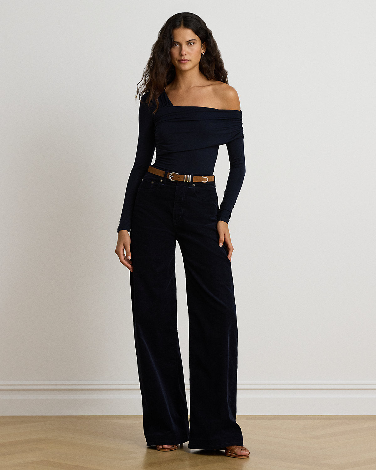 Jersey Asymmetrical One-Shoulder Top