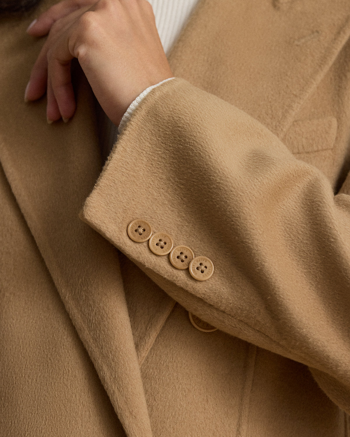 Double-Breasted Wool-Blend Coat