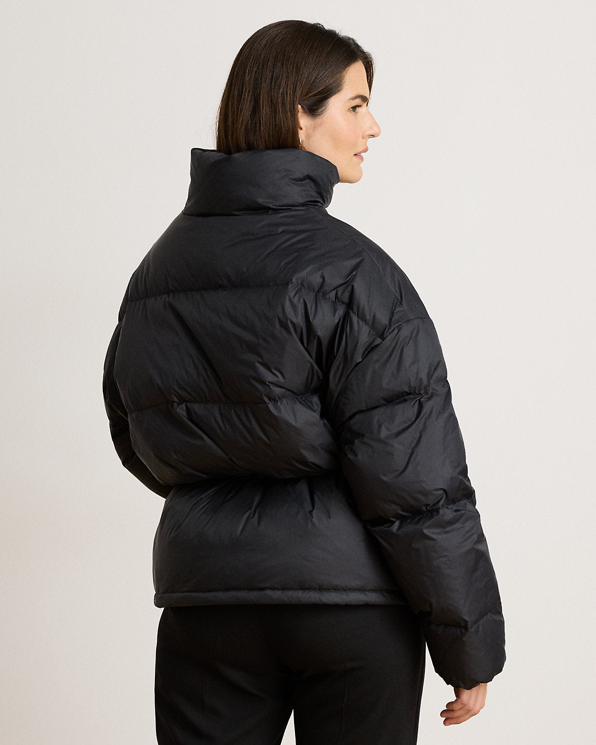 Quilted Funnelneck Down Coat