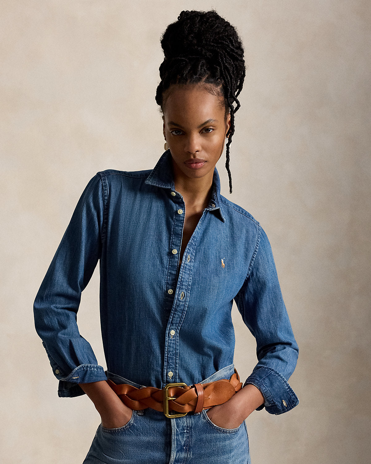 Slim Fit Denim Shirt