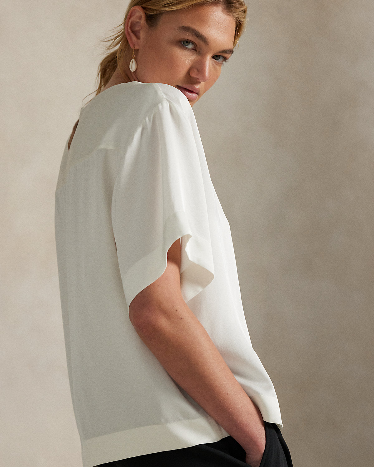 Oversize Satin Tee