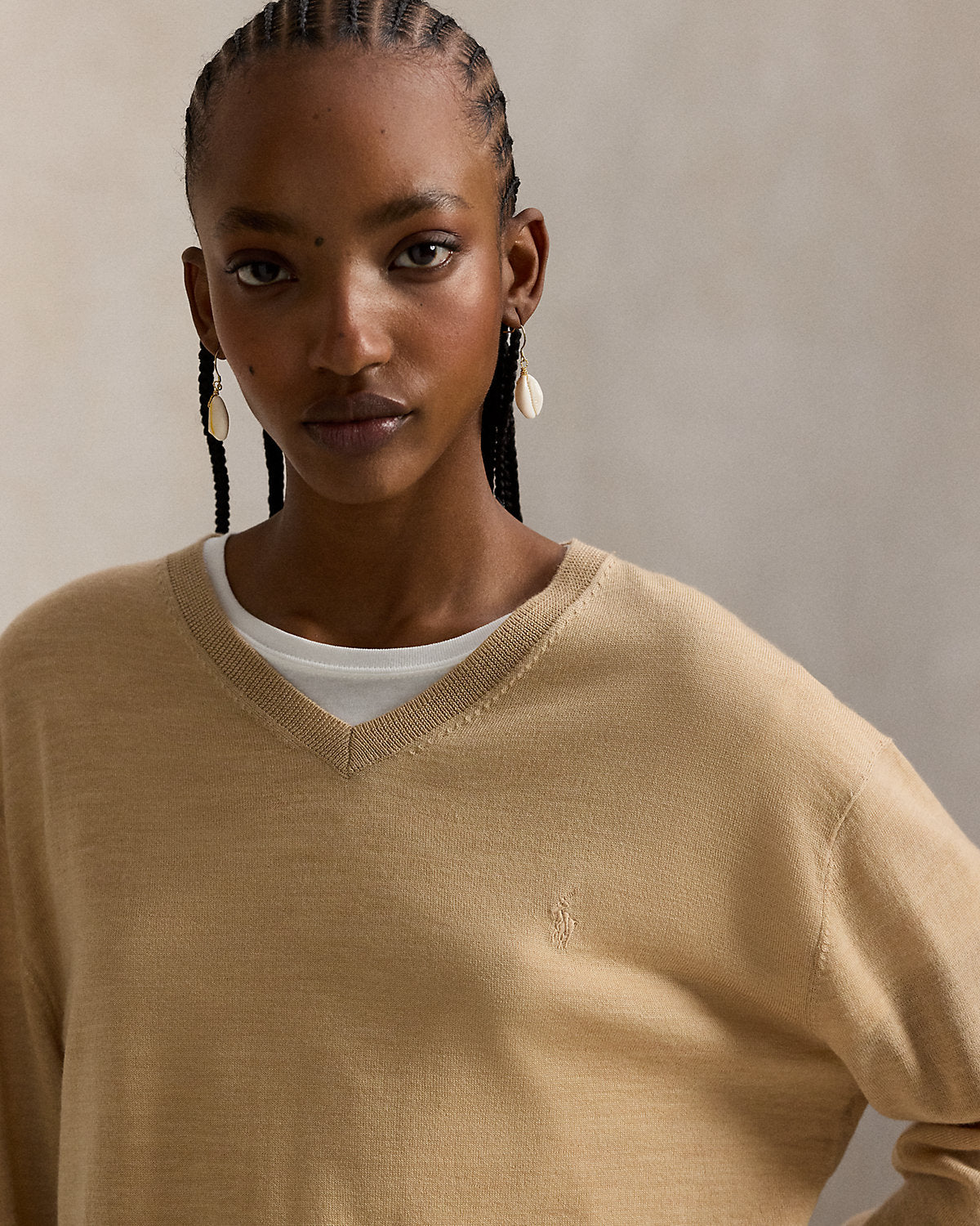 Wool V-Neck Sweater