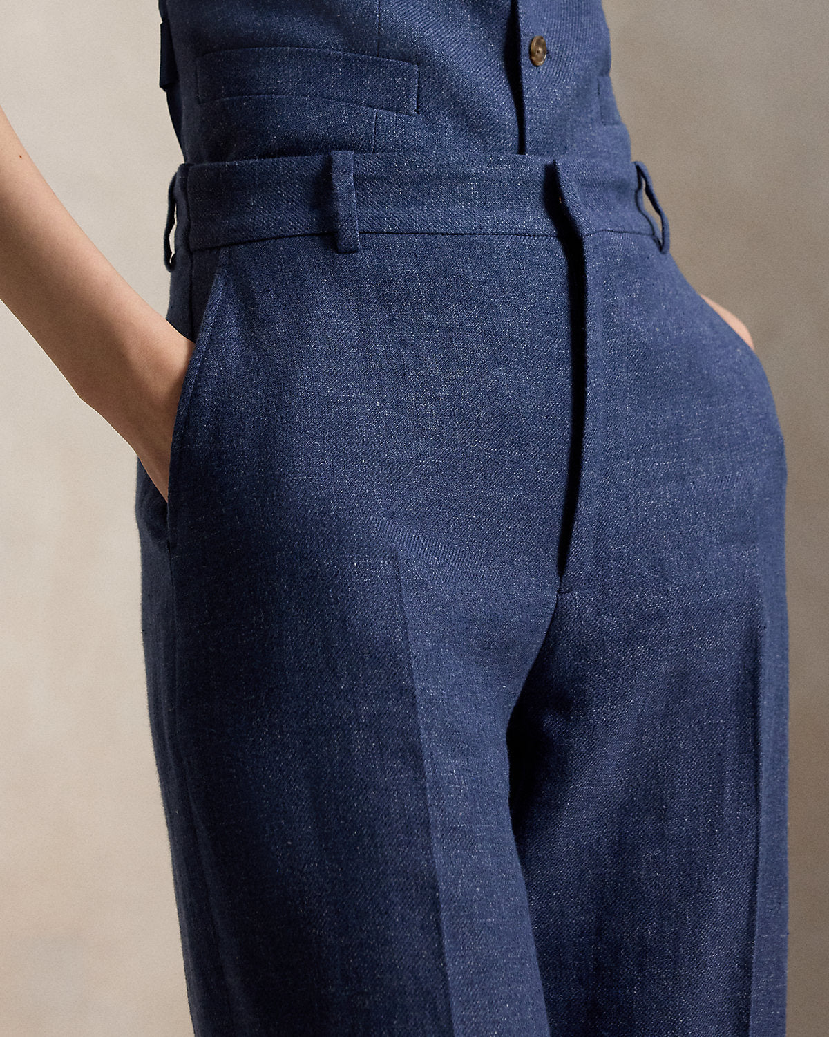 Beaton Linen-Cotton Pant