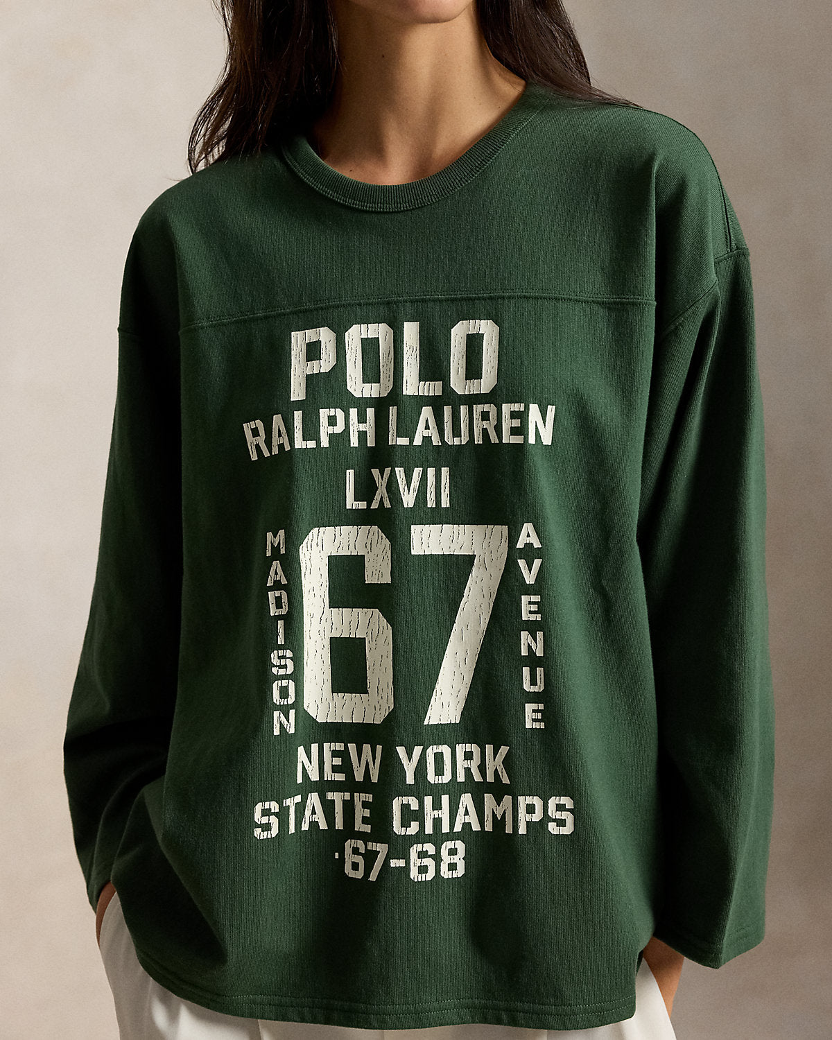 Graphic Logo Cotton Jersey Crewneck