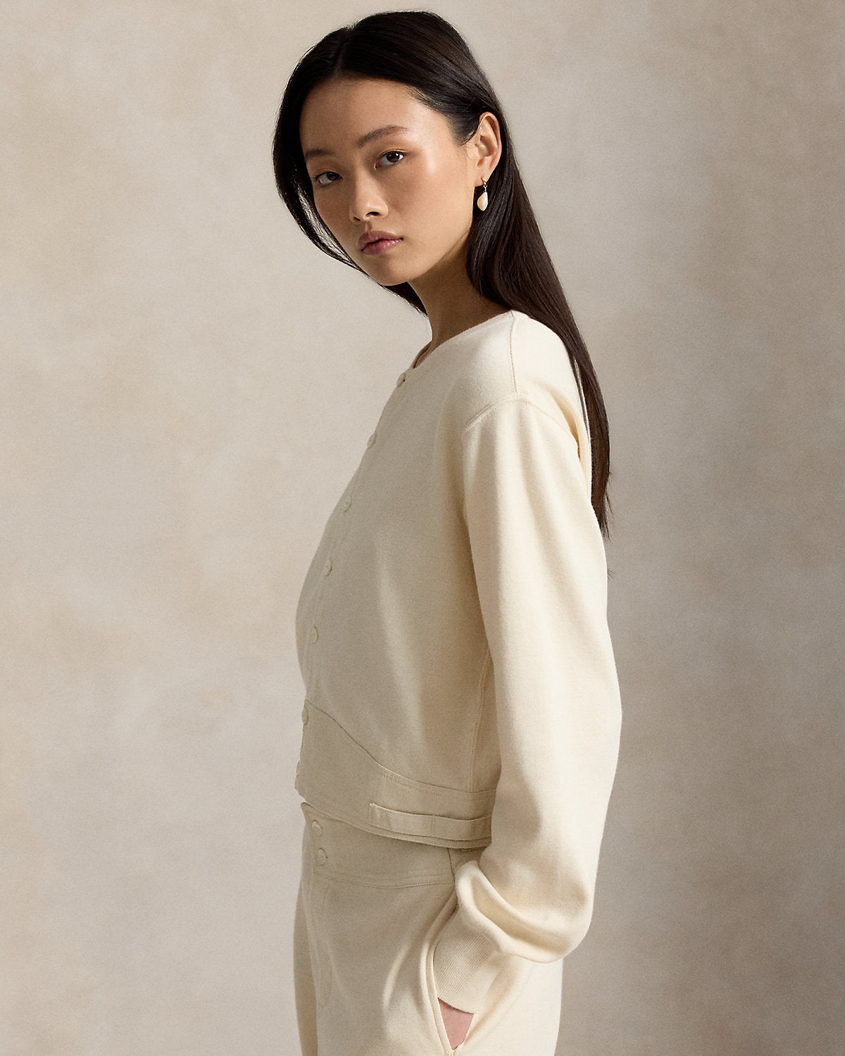 Double-Knit Jacquard Cardigan