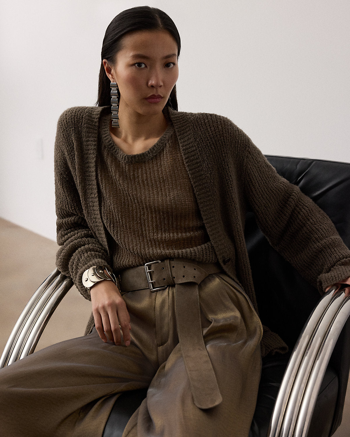 Boucl¨¦ Cashmere-Blend Cardigan