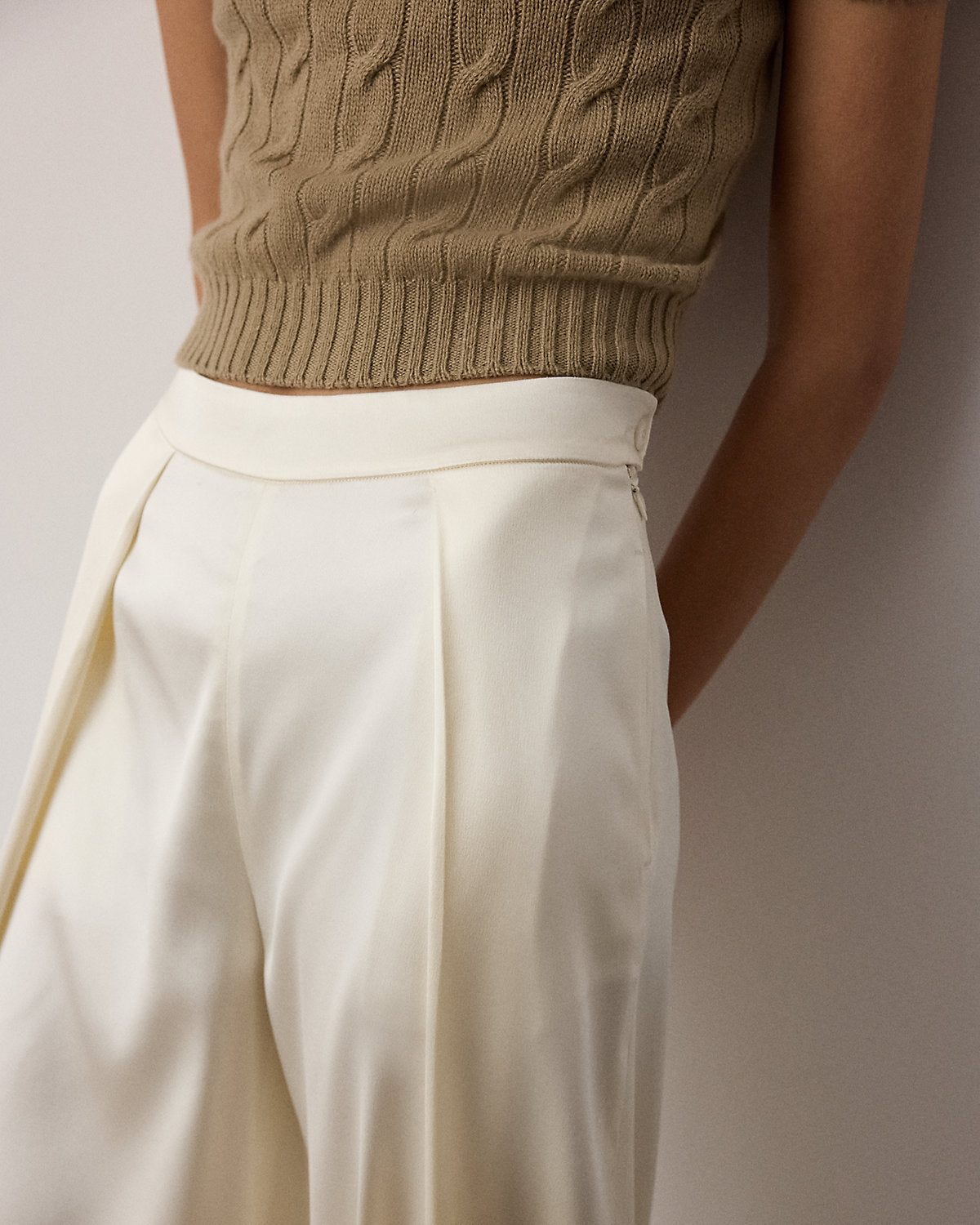 Masina Satin Wide-Leg Pant