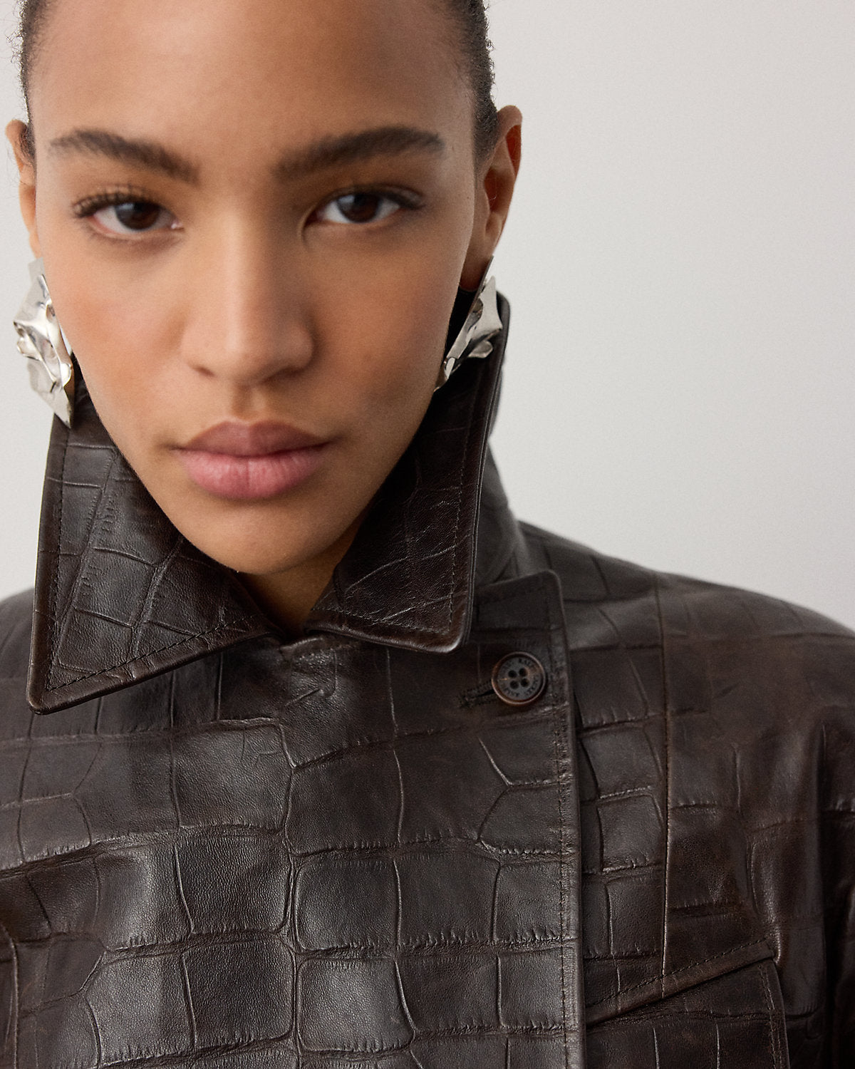 Jaxson Printed Lambskin Moto Jacket