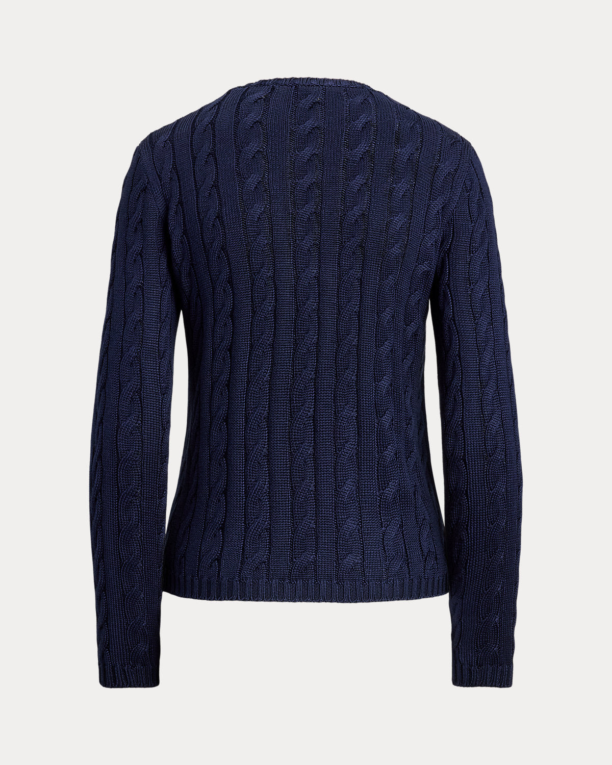 Cable-Knit Silk-Blend Crewneck Sweater