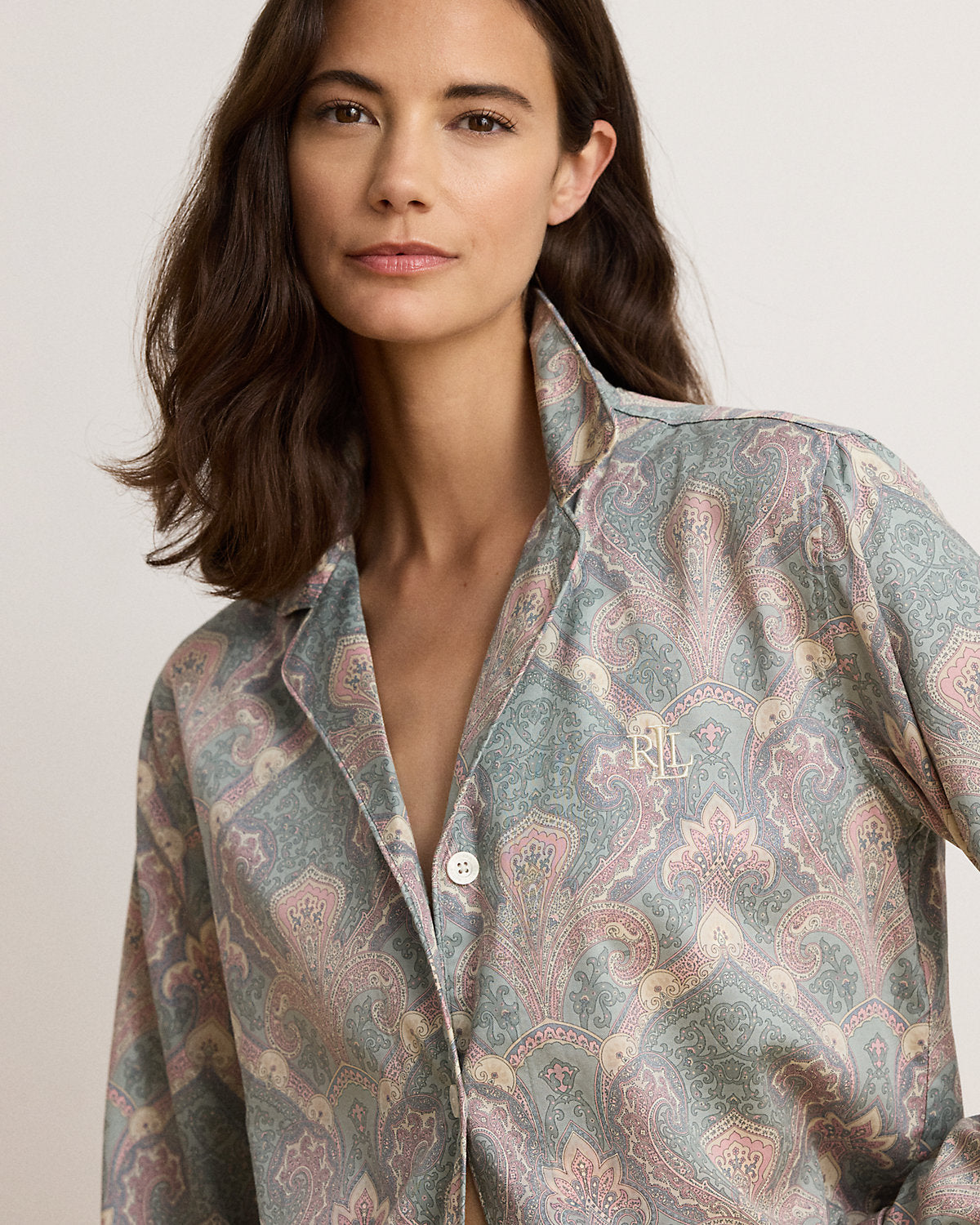 Paisley Cotton-Blend Sateen Sleep Set