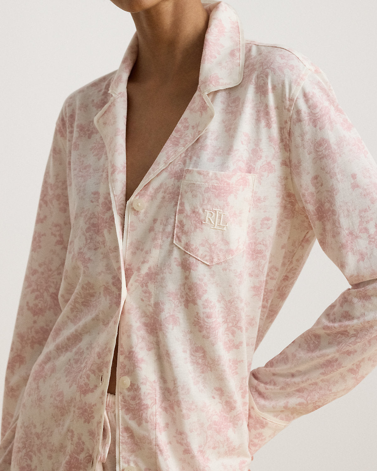 Floral Cotton-Blend Jersey Sleep Set