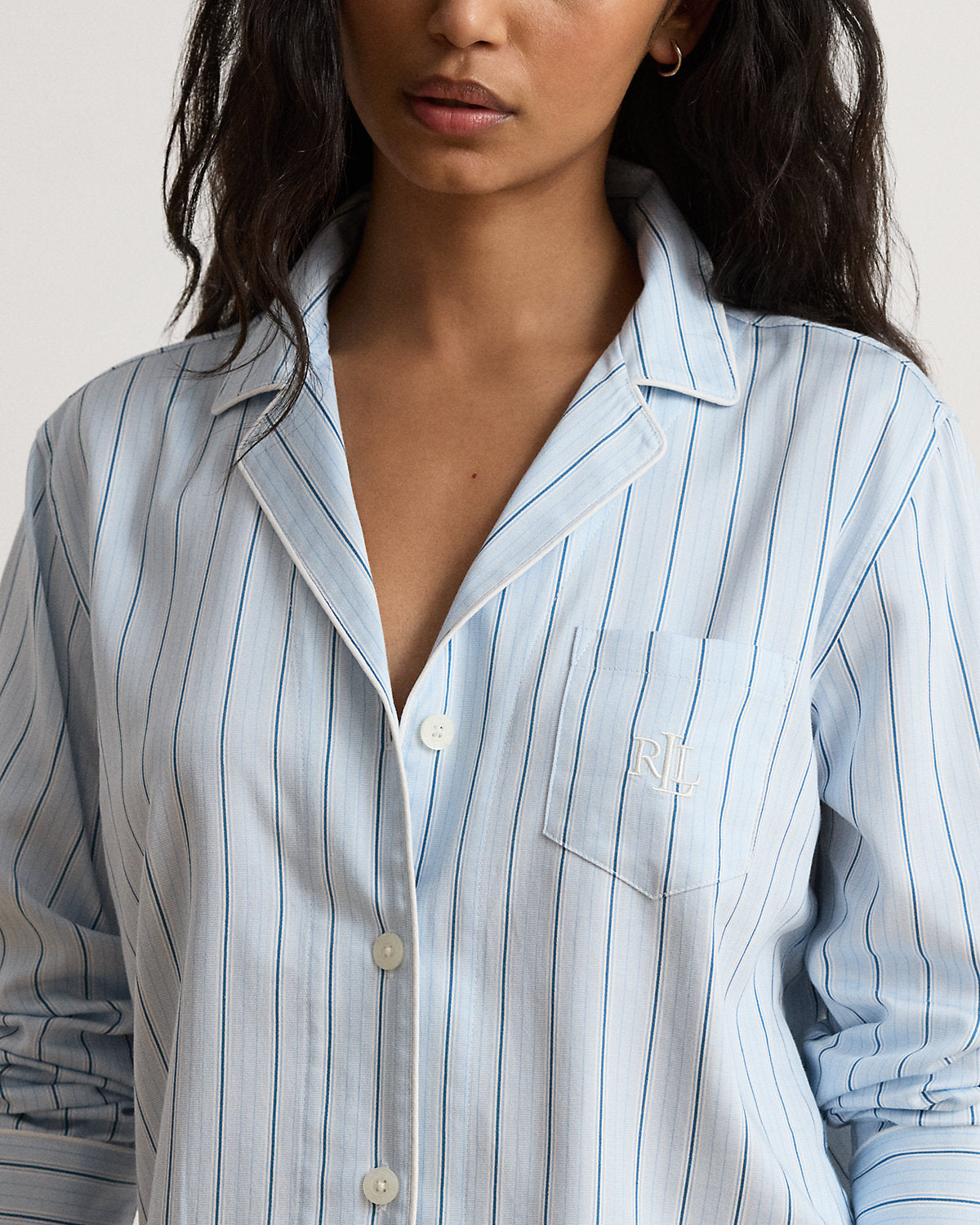 Striped Sateen Boxer Sleep Set