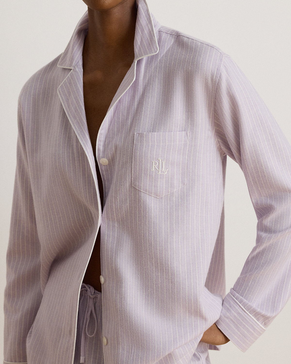 Striped Brushed Twill Sleep Set