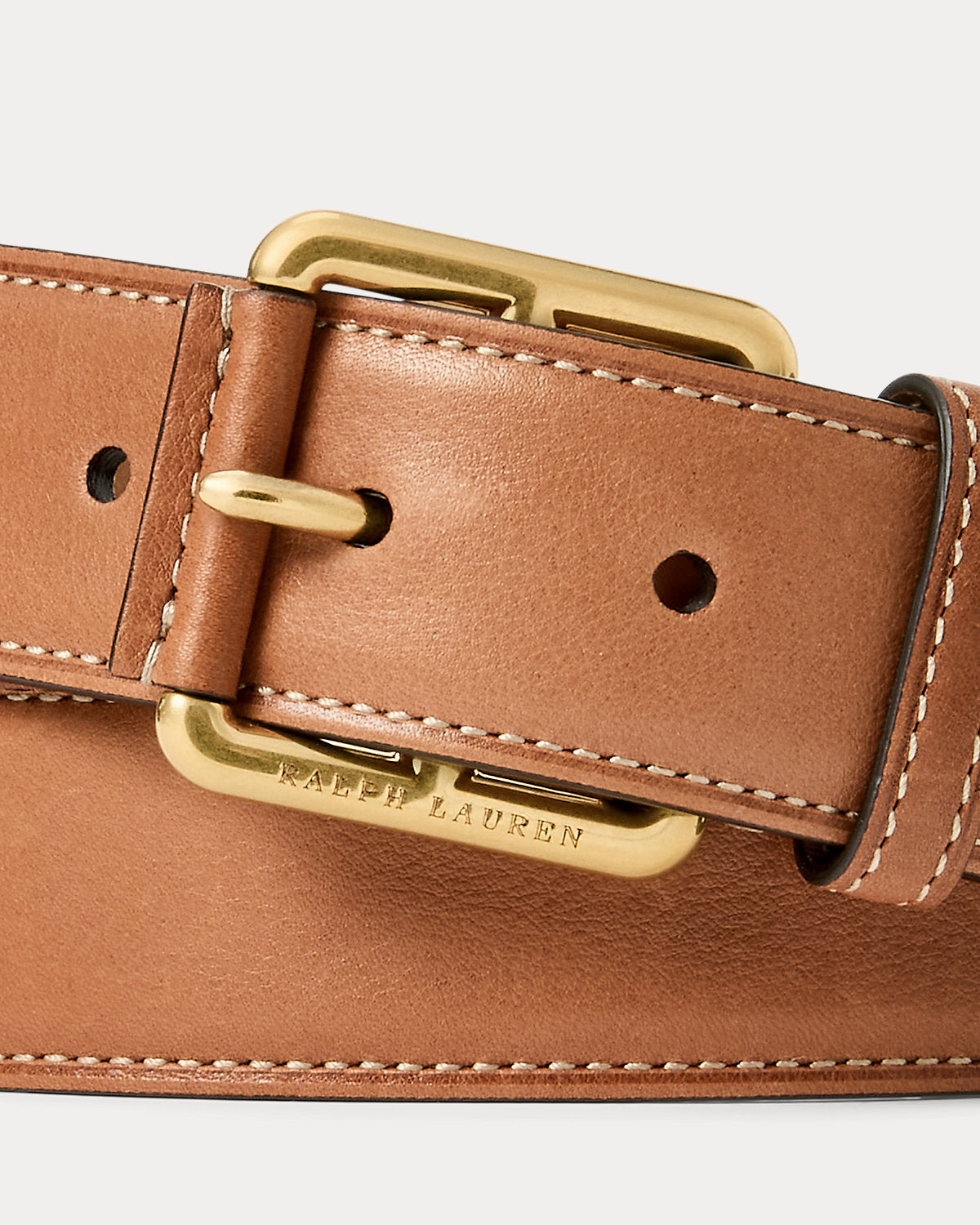 Calfskin Roller-Buckle Belt