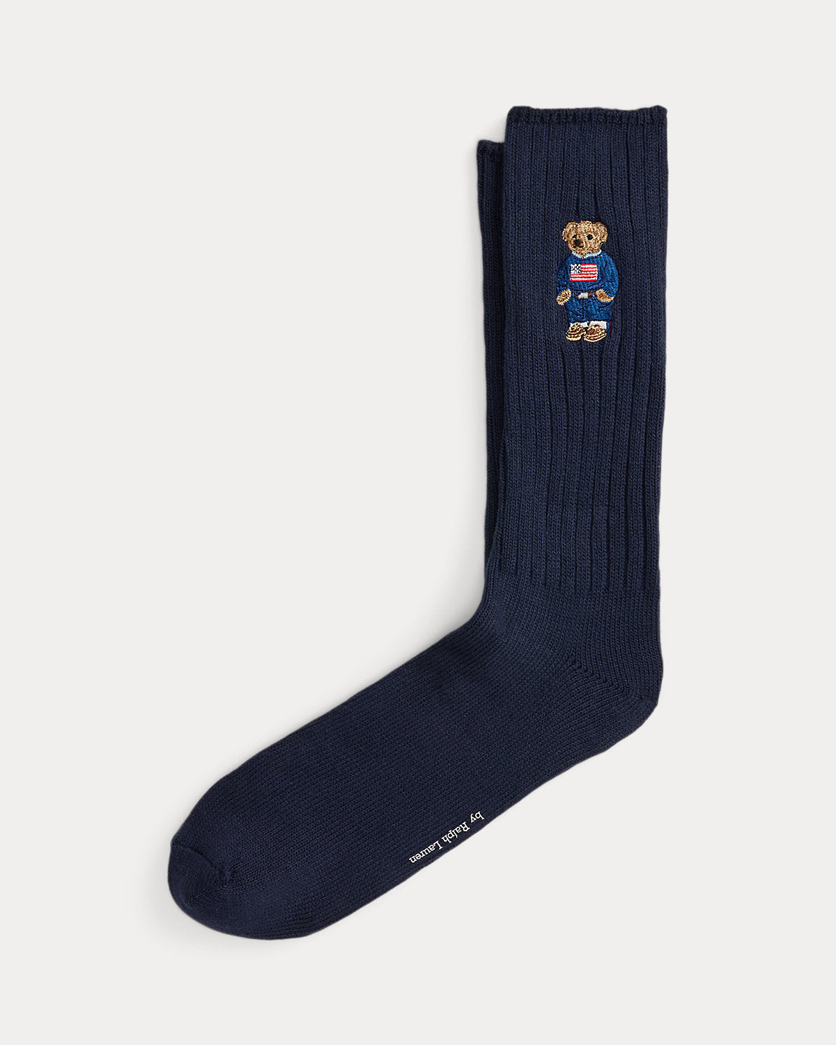 Bear Cotton-Blend Crew Socks
