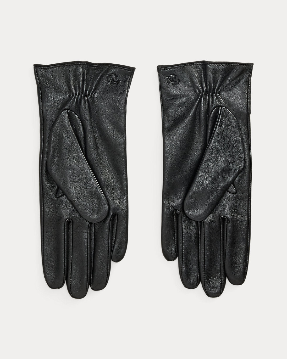 Bow-Trim Sheepskin Gloves