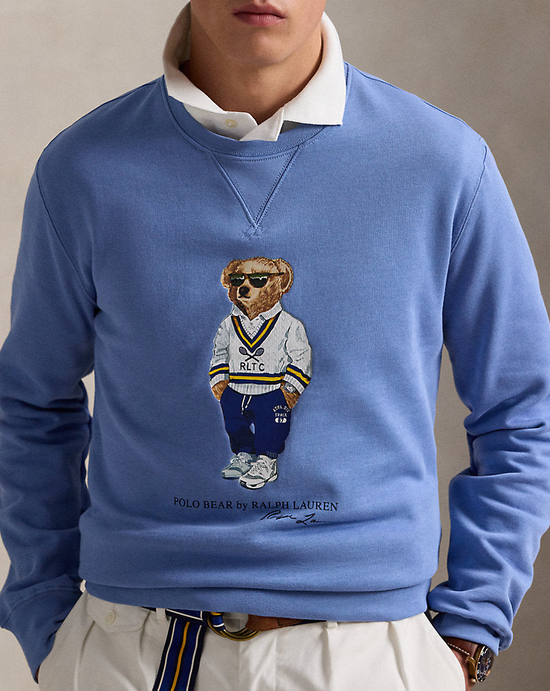 Polo Bear Fleece Sweatshirt Campus Blue Heritage