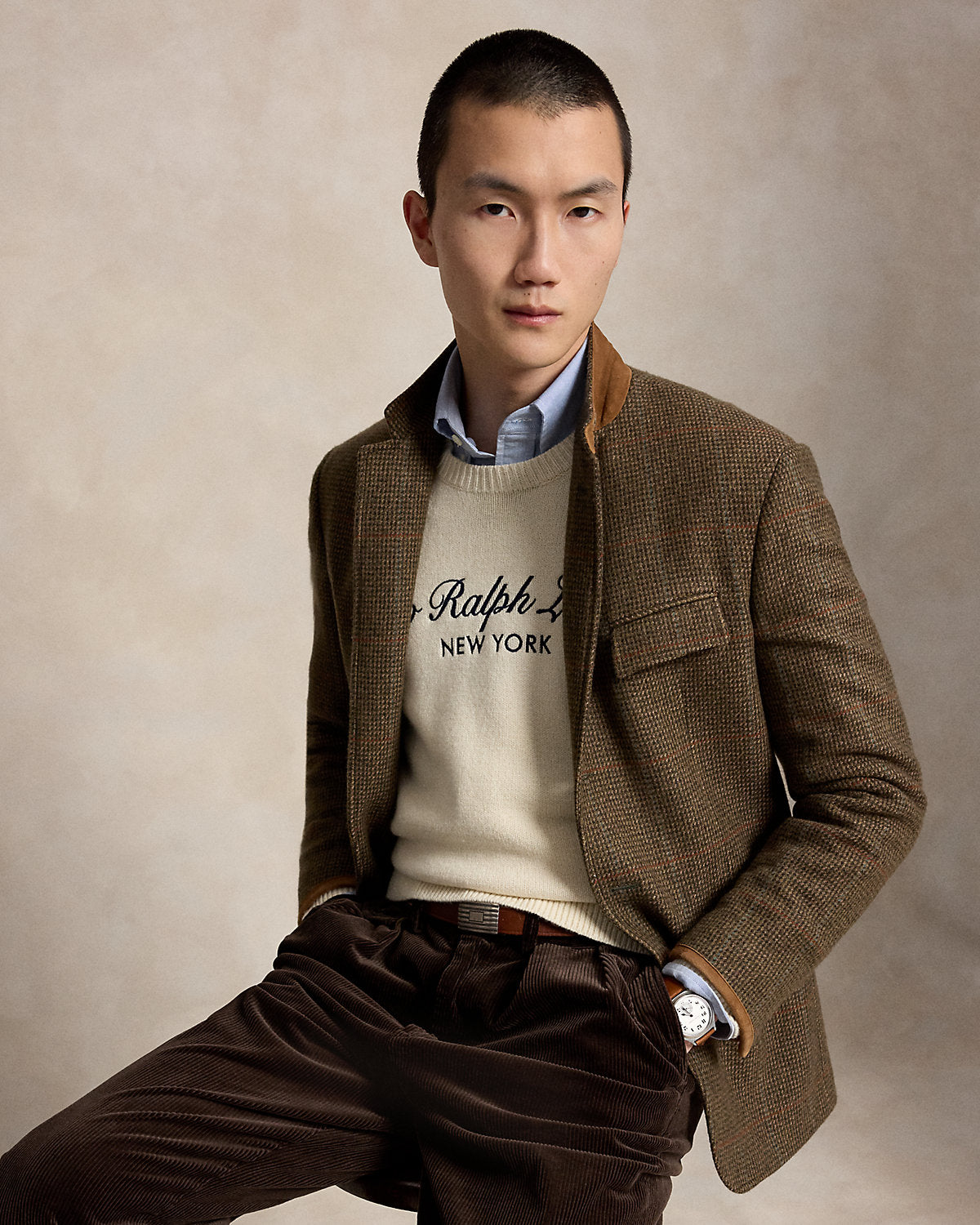 Relaxed Fit Wool-Cotton Sweater