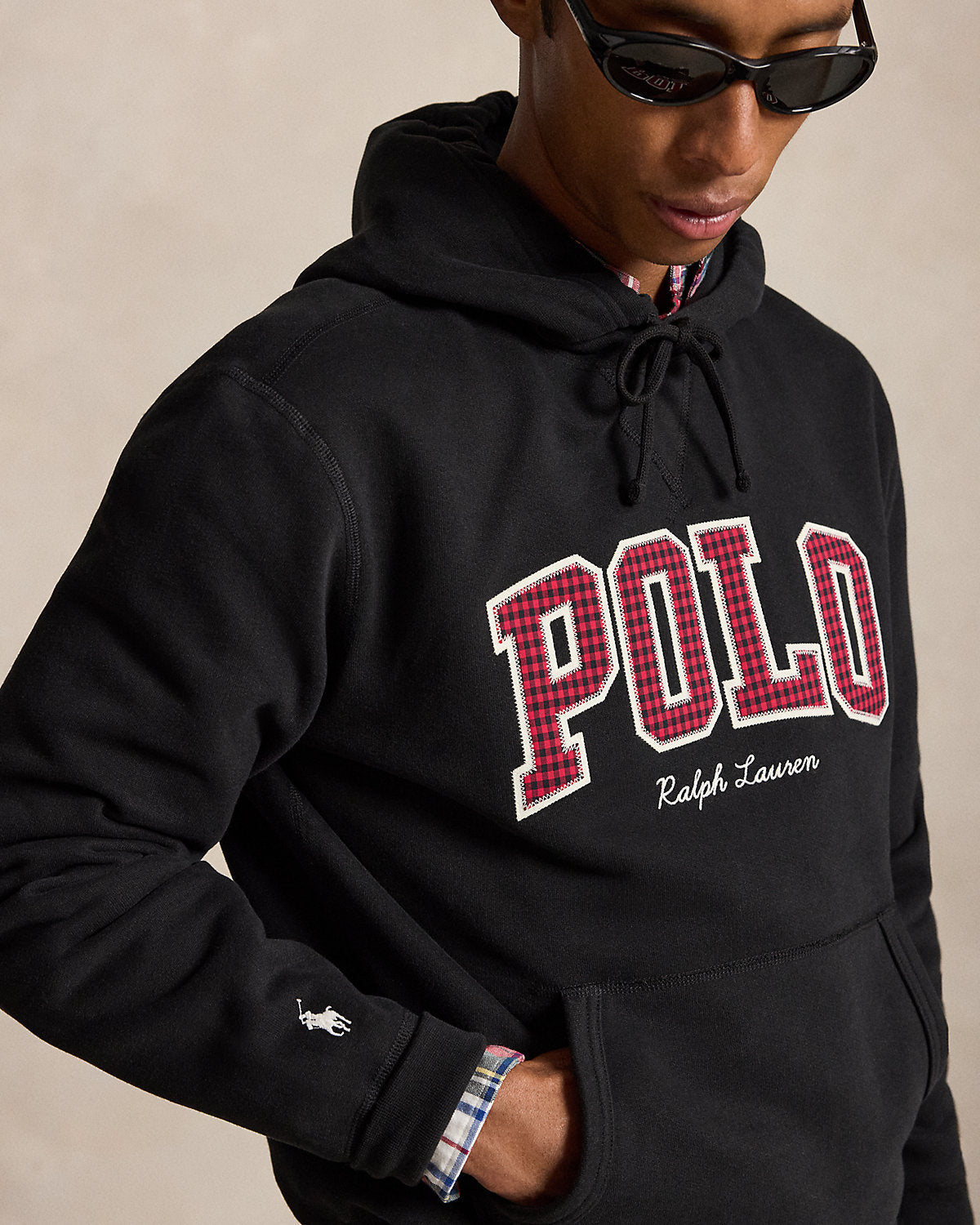 The Fleece Plaid-Logo Hoodie