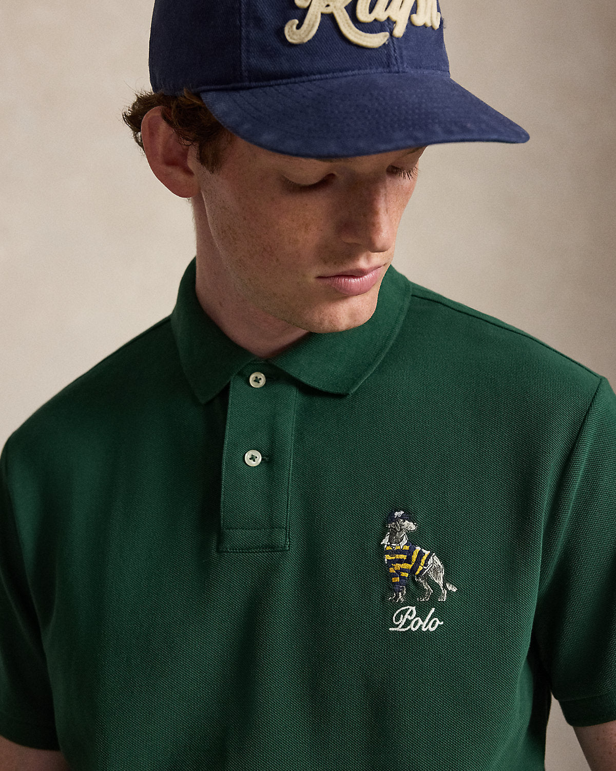 Custom Slim Fit Dog-Embroidered Polo