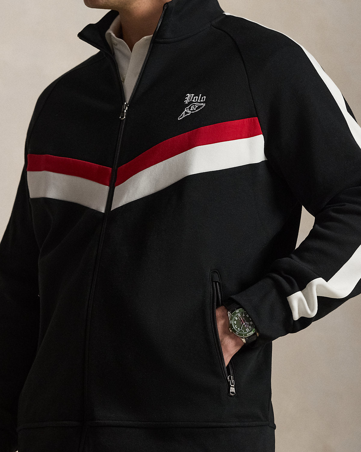 Double-Knit Track Jacket