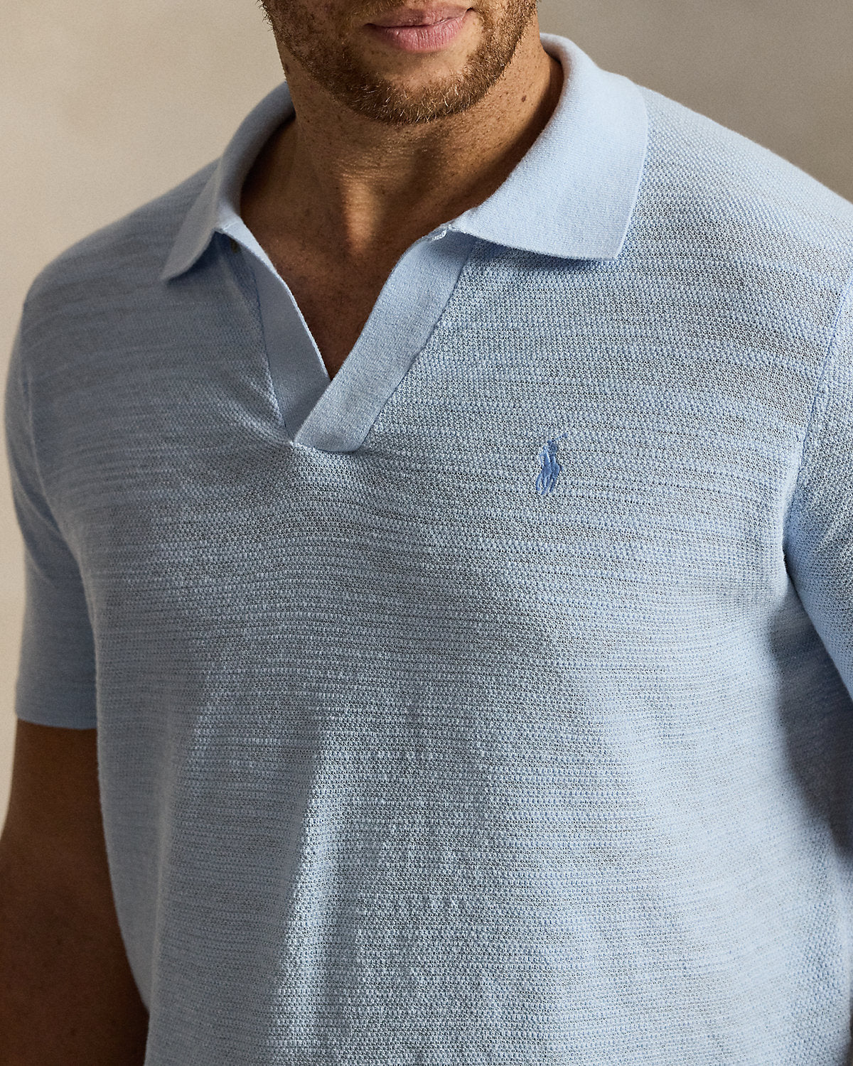 Textured Cotton-Linen Sweater