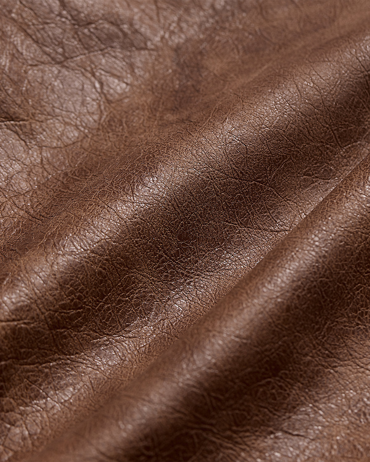 Leather Car Coat Vintage Tan