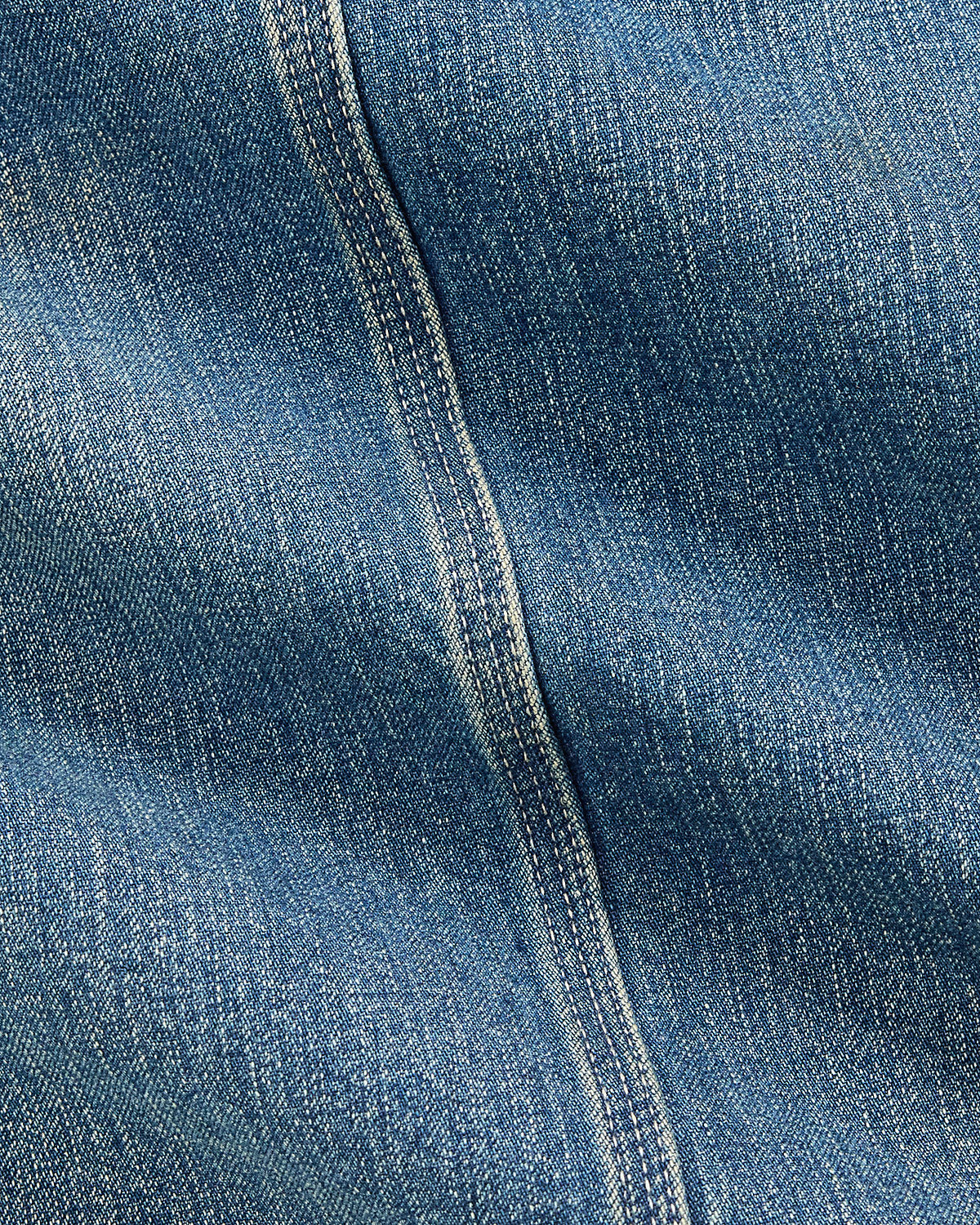 Corduroy-Collar Indigo Denim Jacket