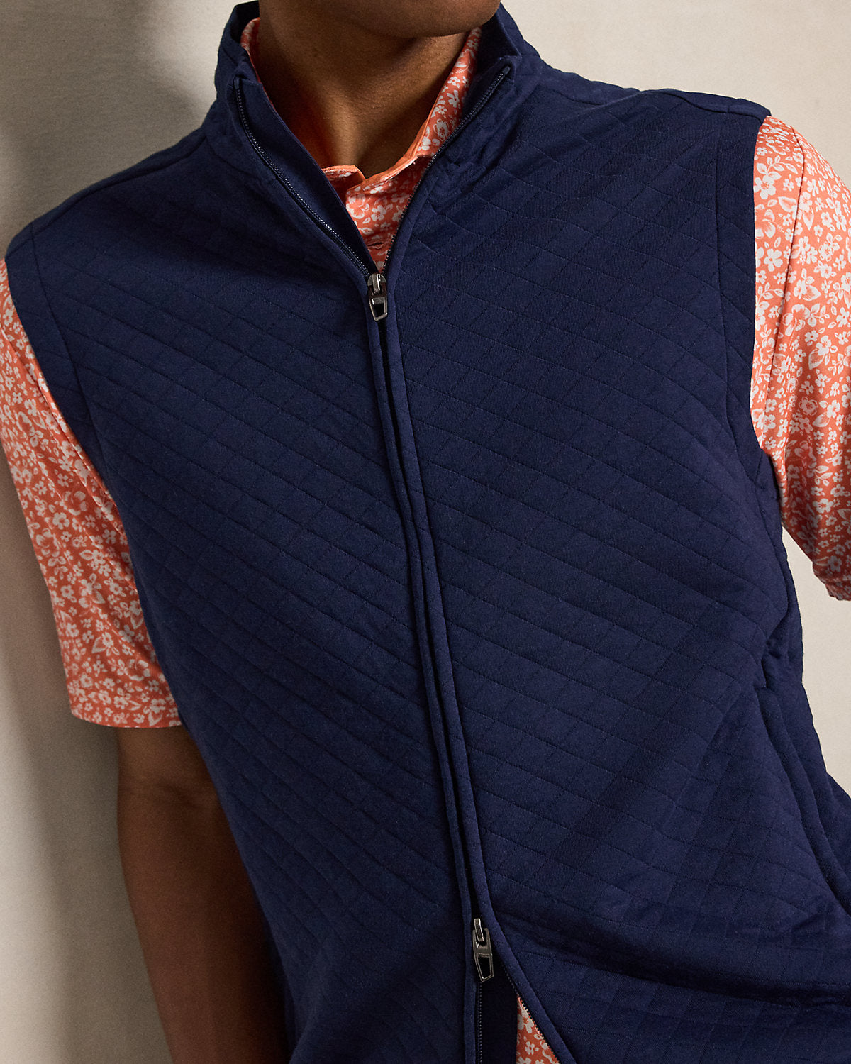 Quilted Double-Knit Vest