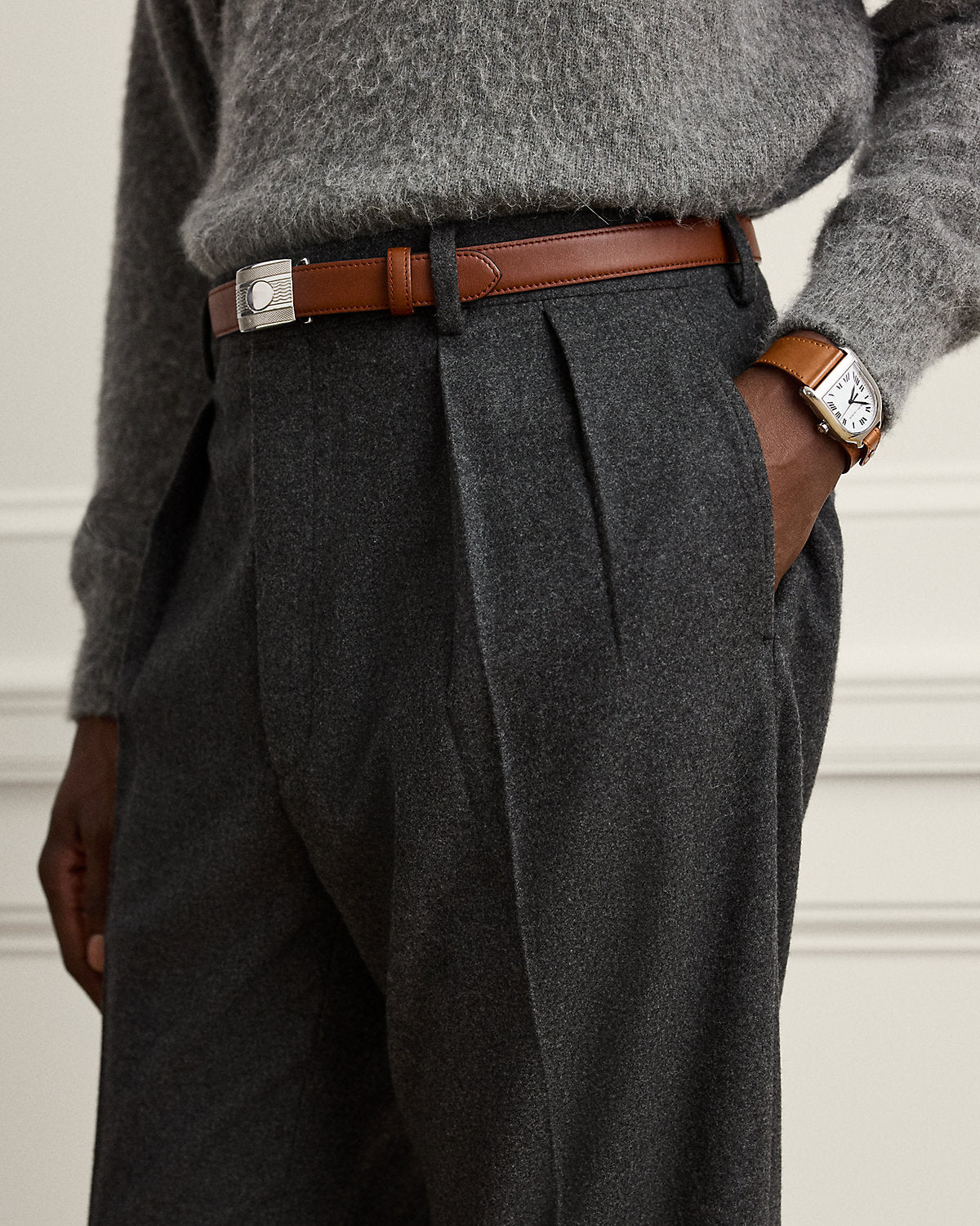Glenn Hand-Tailored Flannel Trouser