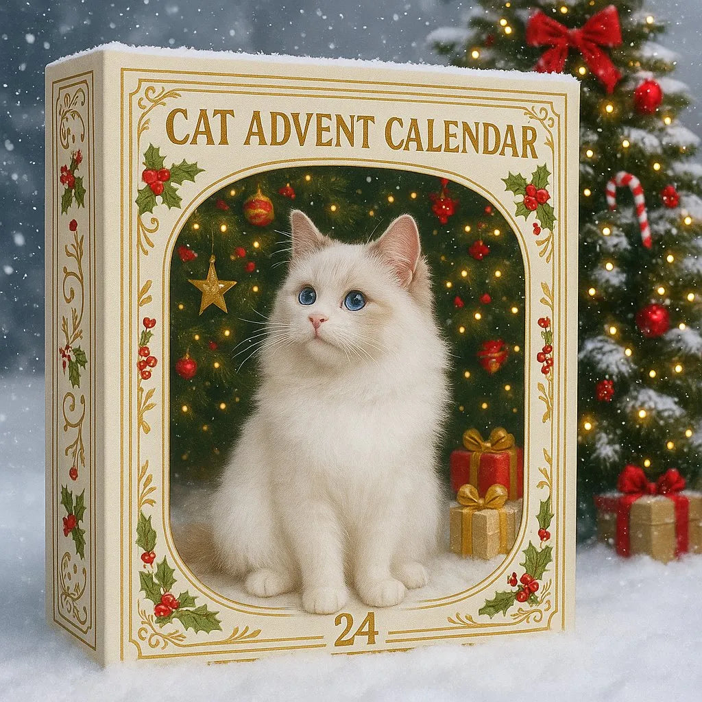 🎄💥Advent Calendar 2026 Cat Advent Calendar - Giftfor Adults Friends CatOwners and Lovers Christmas Holiday Countdown Gift🐈(Single-sided printing)