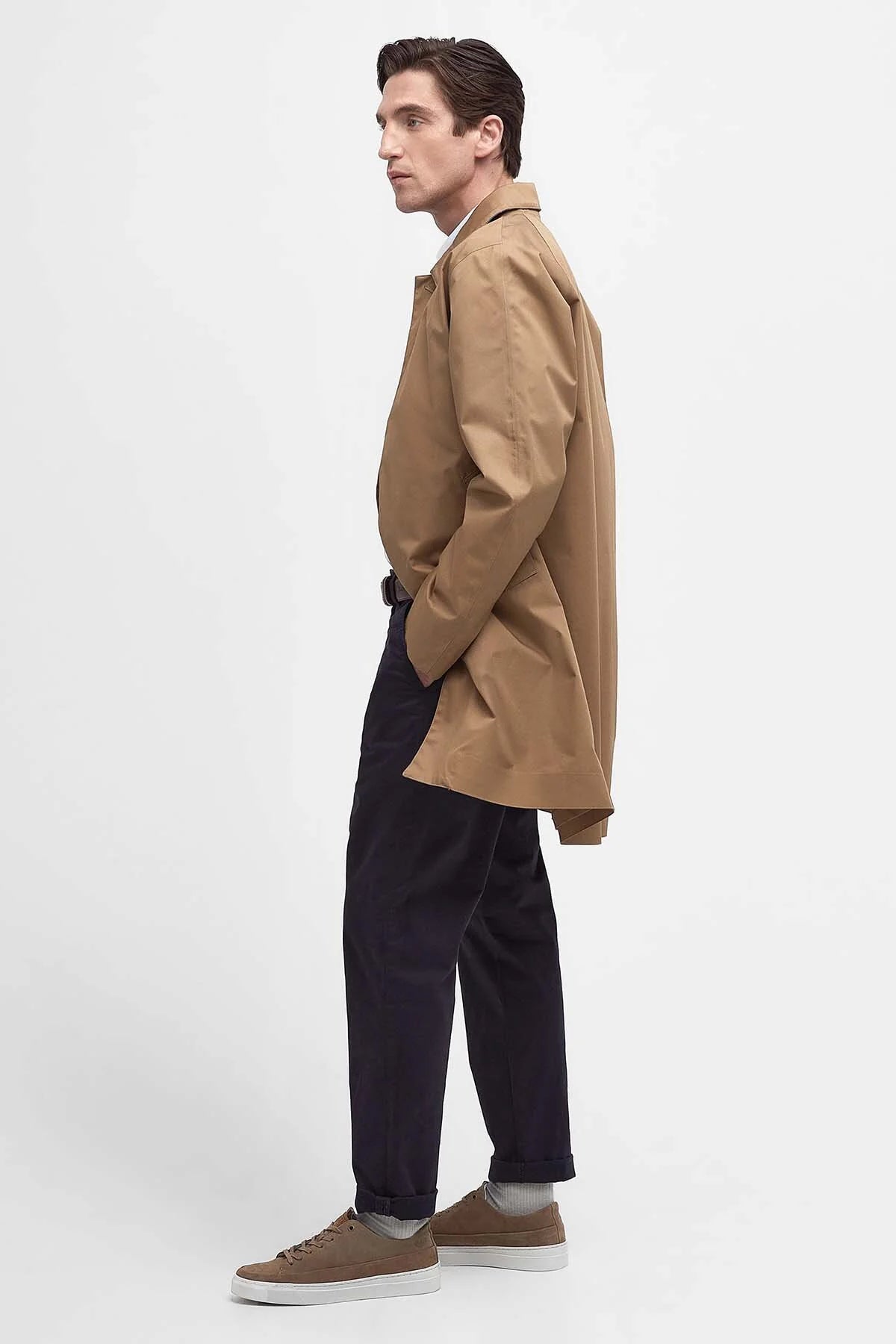 Rokig Lightweight Mac Jacket - MILITARY BROWN