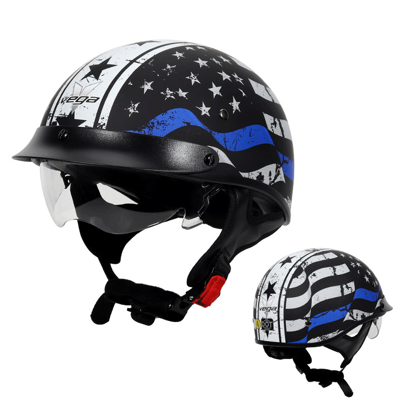 Retro motorcycle helmet-H46