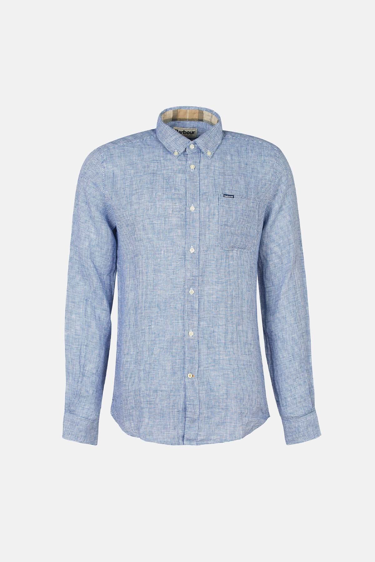 Linton Tailored Linen Shirt - NAVY