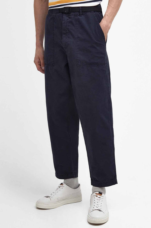 Grindle Straight-Leg Trousers - NAVY