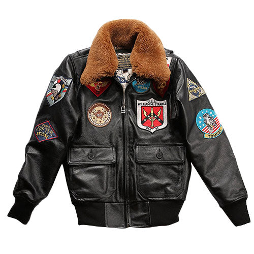 American G1 Multi-Standard Leather Flight Suit Jacket-J09