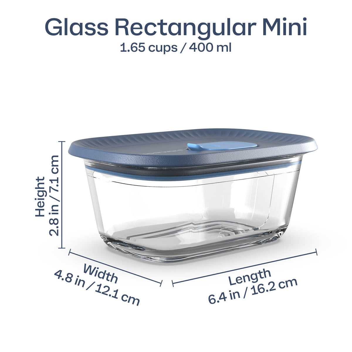 Glass Food Storage Container | Rectangular Mini