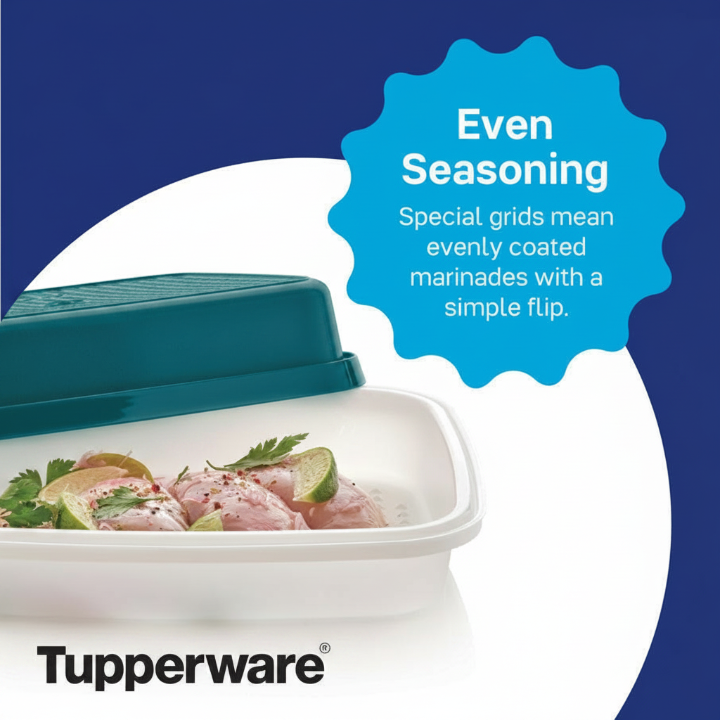 SeasonServeMarinating Food Storage Container with Lid