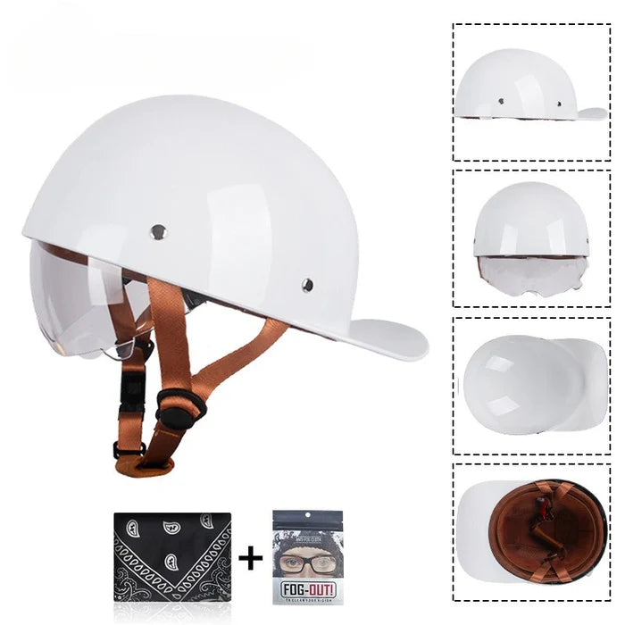 DOT Baseball Style Motorcycle Helmet-H10