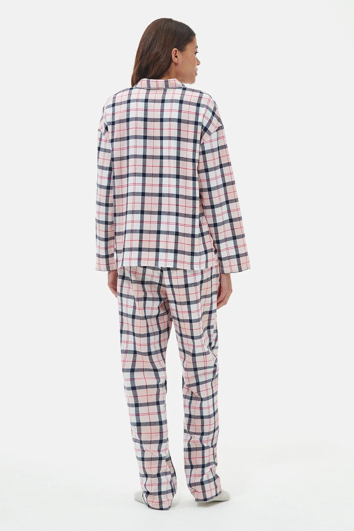 Ellery pyjama set - PINK/NAVY TARTAN