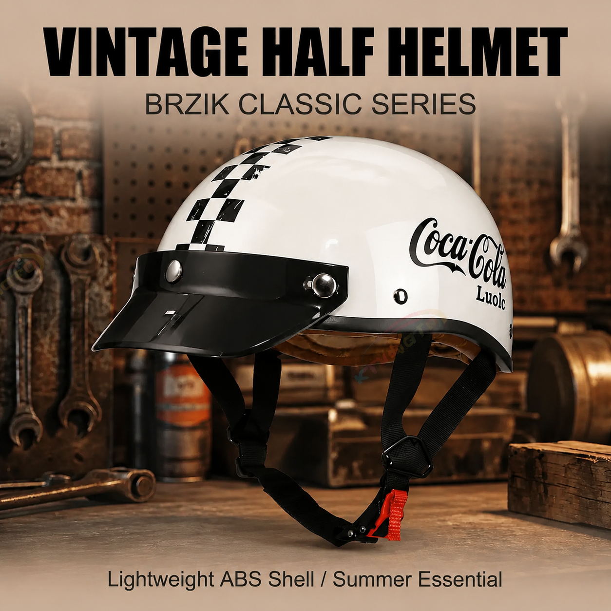 Retro half-helmet, summer travel gear-H47