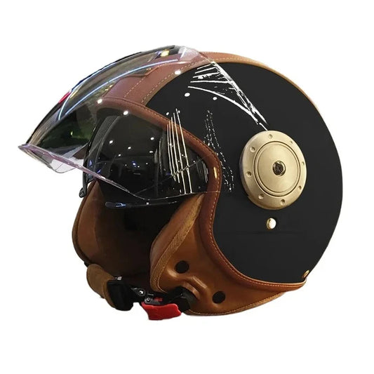 Dual-lens open-back Bluetooth motorcycle helmet-H21